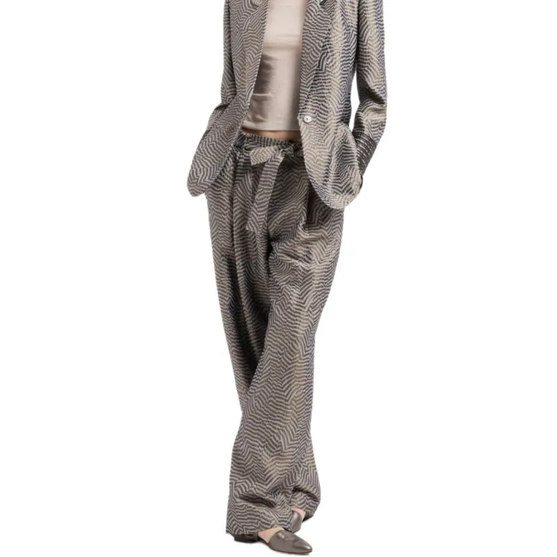 GIORGIO ARMANI Abstract Pattern Trousers-1