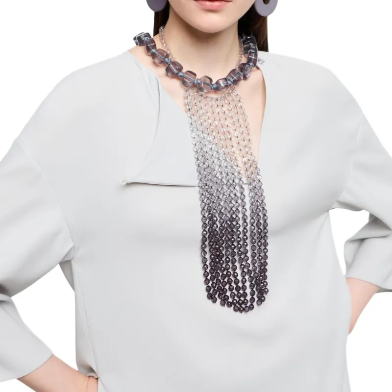 EMPORIO ARMANI Side slit Blouse-4