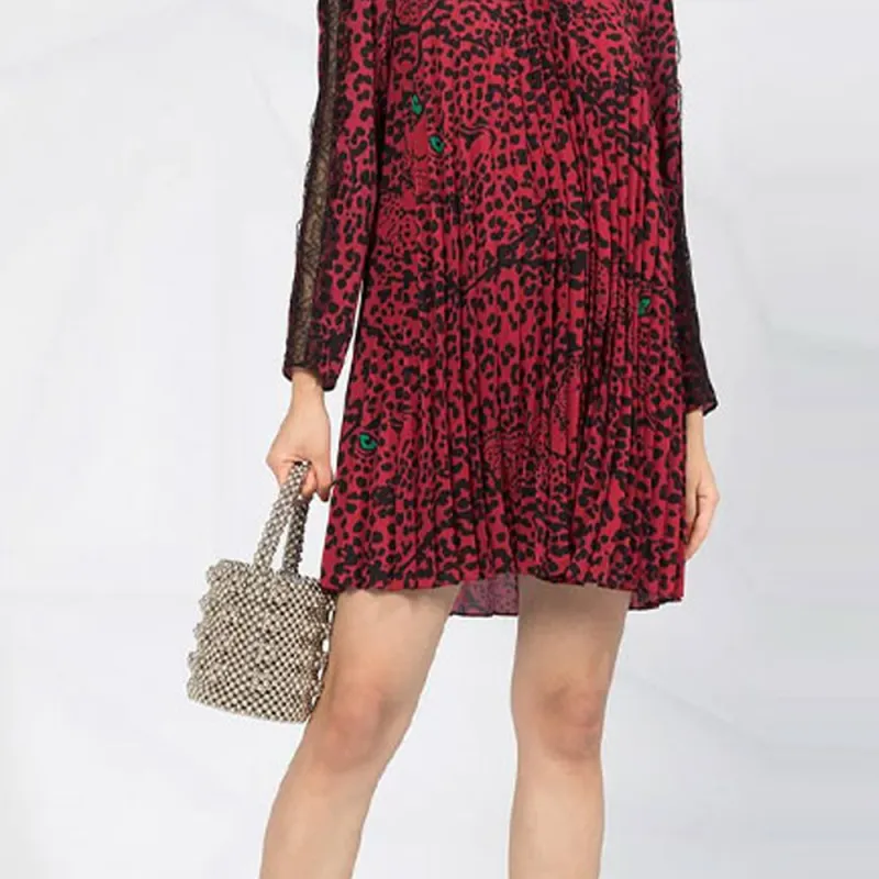 RED VALENTINO Long Sleeved Dresses Women's Red-5