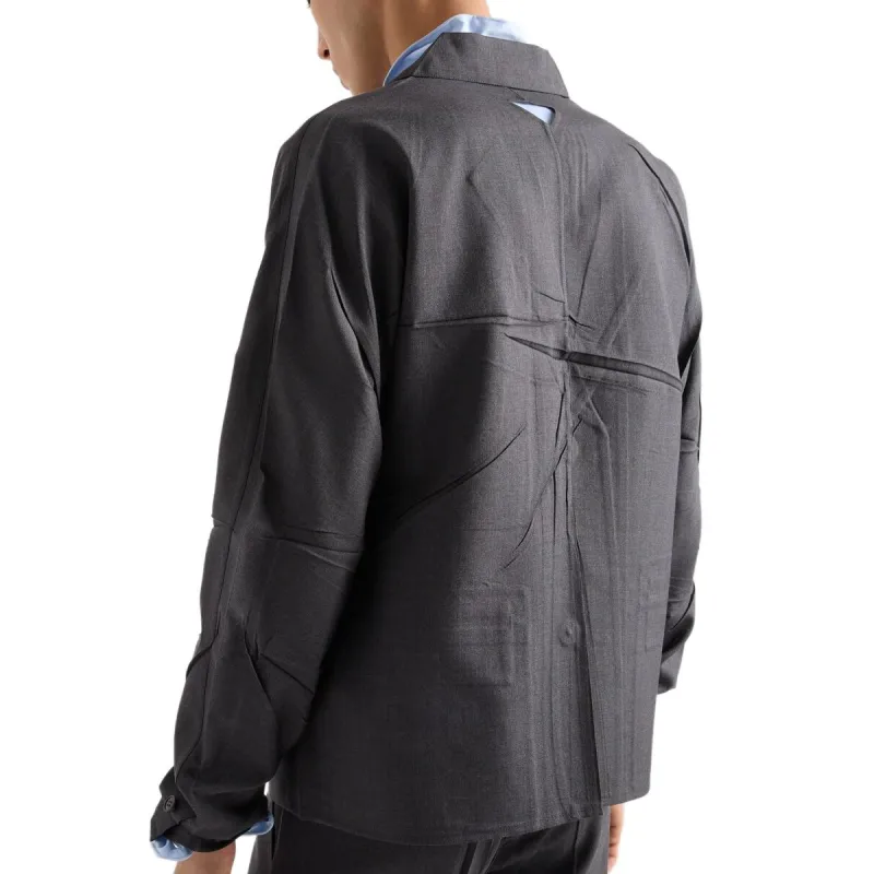 PRADA SS25 Jackets & Coats Men's Coal Gray-3