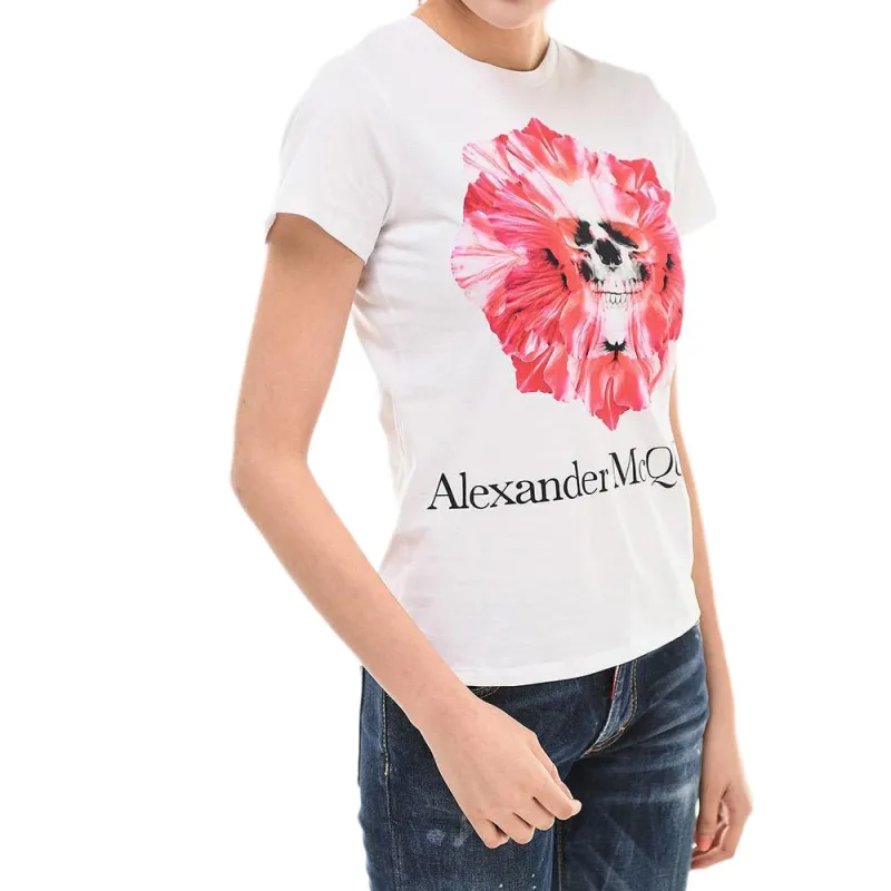 Alexander McQueen T Shirts Women's White-6