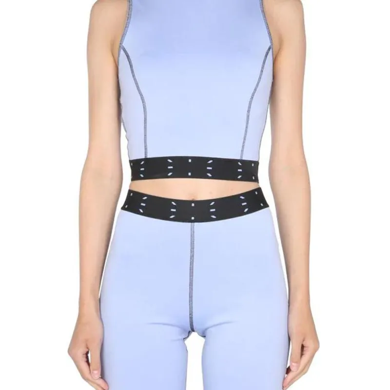 McQ Alexander McQueen Contrast Trim Cropped Top-4