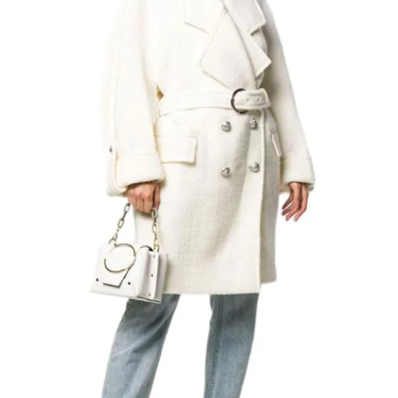 BALMAIN Coats Women's White-4