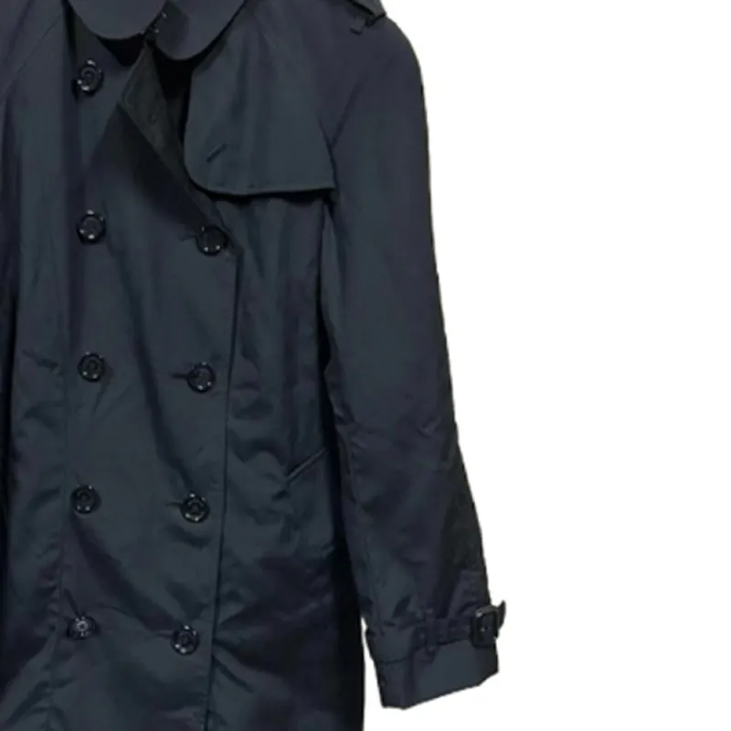 Burberry Trench Coat Men's Navy Blue-1