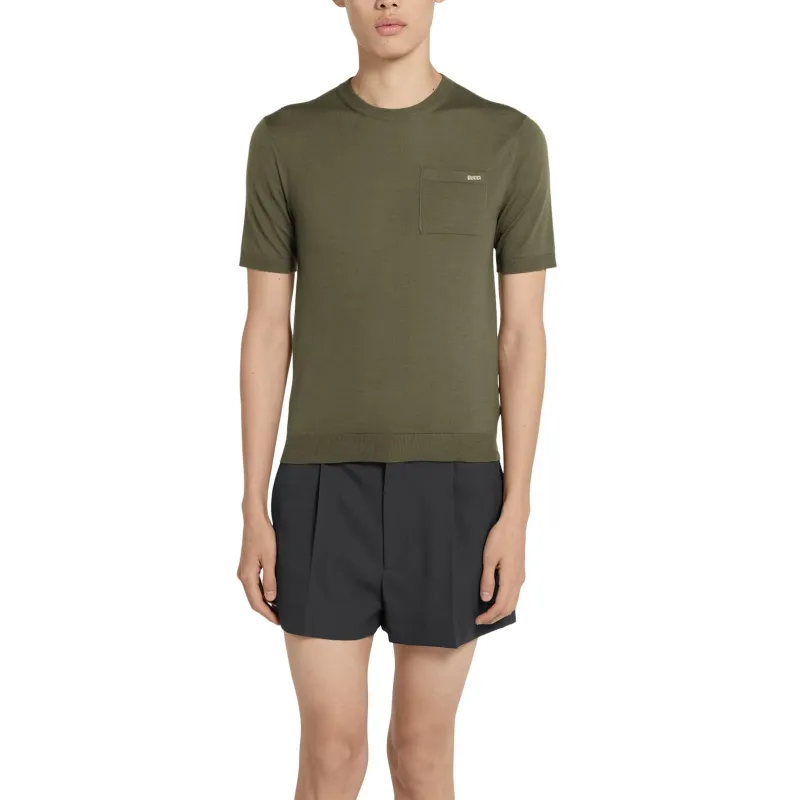 GUCCI SS25 T Shirt Men's Forest Green-1