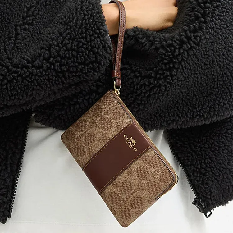 COACH Corner Zip Clutches-2
