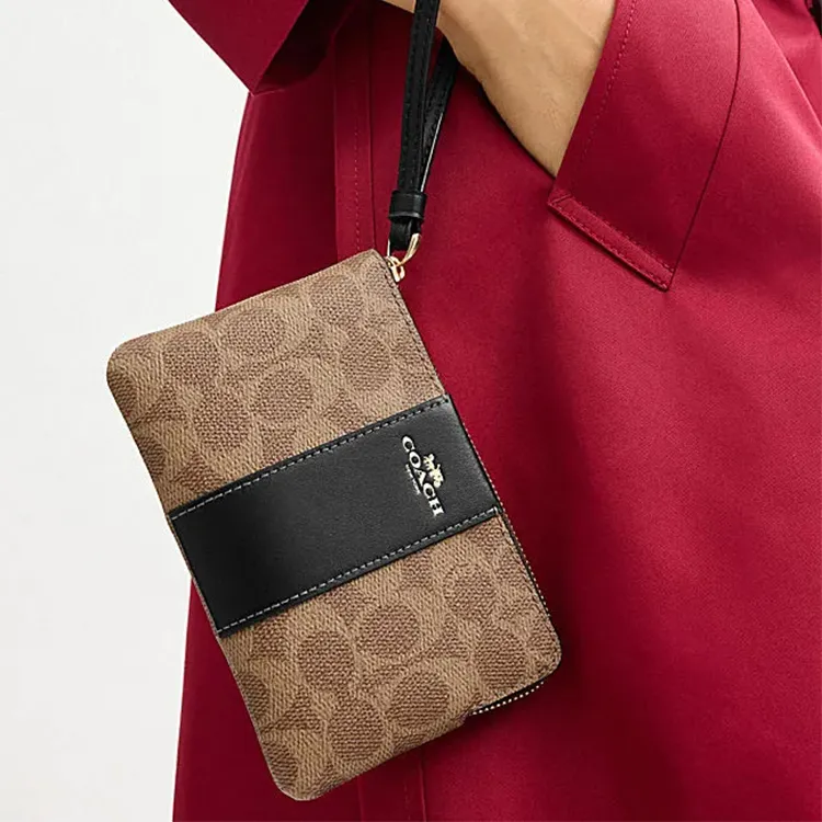 COACH Corner Zip Clutches-2