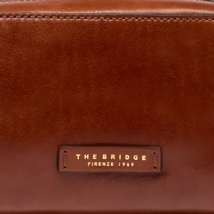 THE BRIDGE Leather Camera Bag Shoulder Bag Crossbody Bag Women's Brown-4