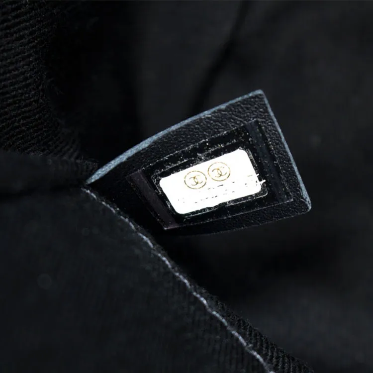 CHANEL Fabric Tote Bag, Shopping Bag, Shoulder Bag, Crossbody Bag, Handbag Women's Black-7
