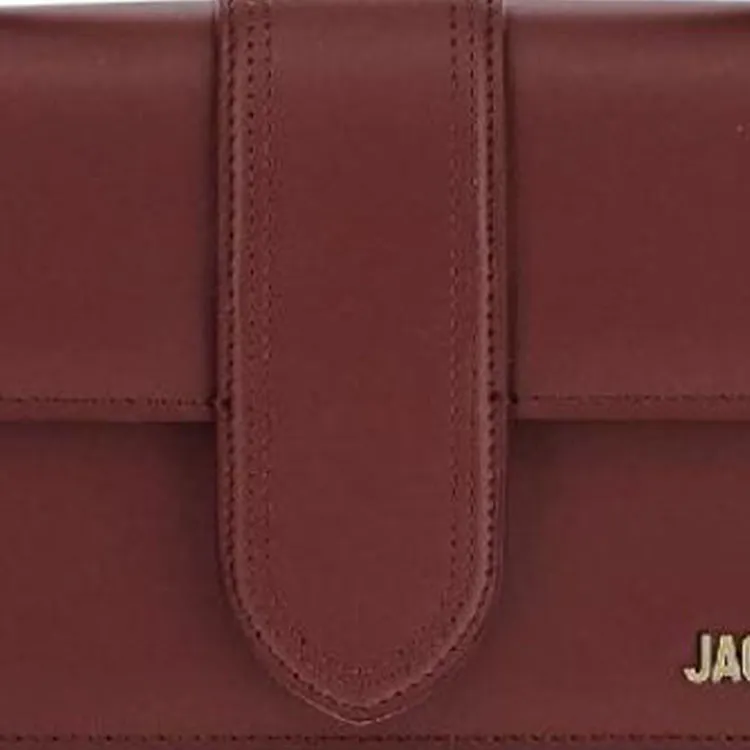 Jacquemus Leather Crossbody Handbag Tubas Women's Burgundy-6