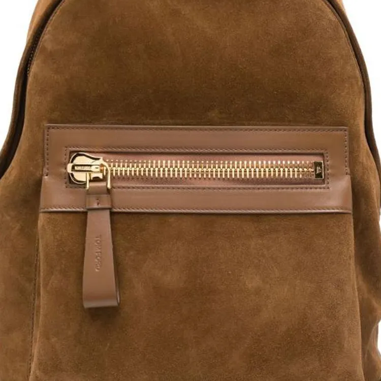 TOM FORD Cow Leather Backpack Regular Women's Brown-3