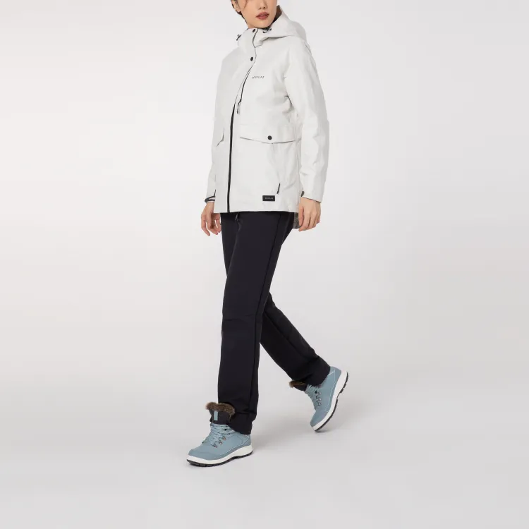 DECATHLON Waterproof And Warm Jackets Coats Women's Pearl Beige-12