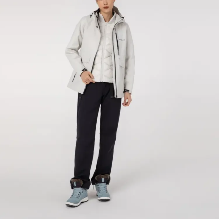 DECATHLON Waterproof And Warm Jackets Coats Women's Pearl Beige-7