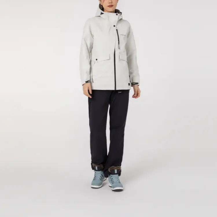 DECATHLON Waterproof And Warm Jackets Coats Women's Pearl Beige-9