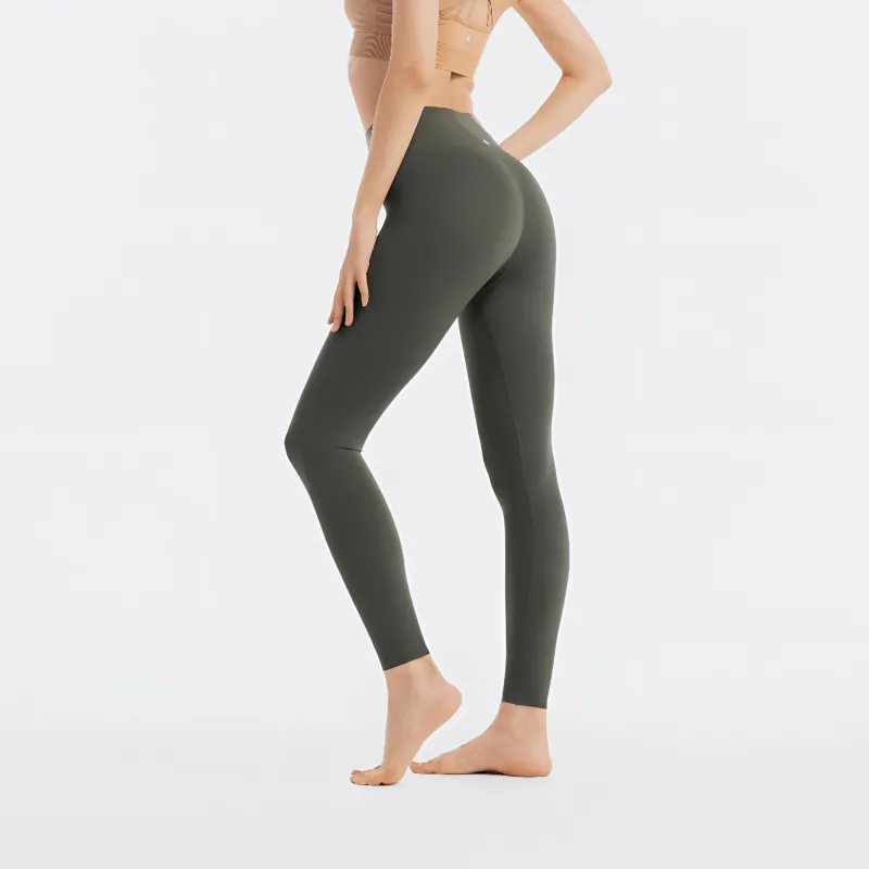 DECATHLON Athletic Trousers Women's Khaki Green-8