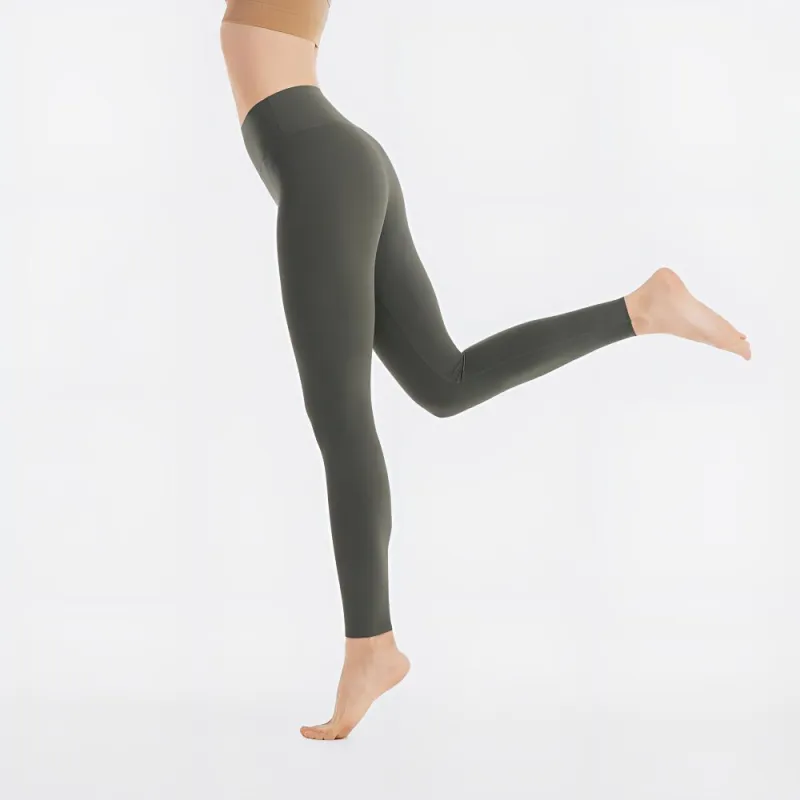 DECATHLON Athletic Trousers Women's Khaki Green-5