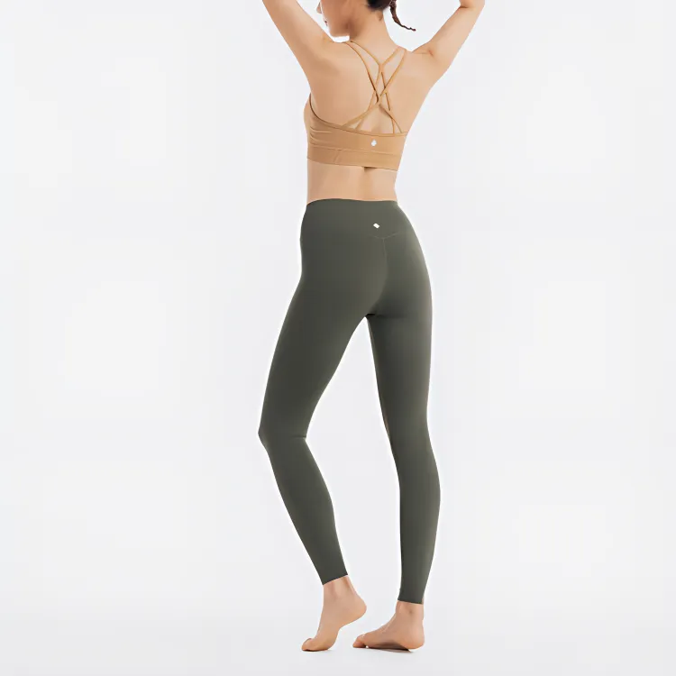 DECATHLON Athletic Trousers Women's Khaki Green-2