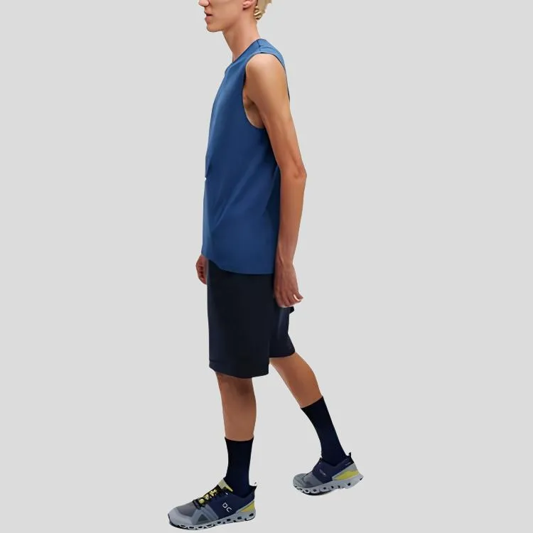 On Tank Tops Men's Single Denim Blue-2