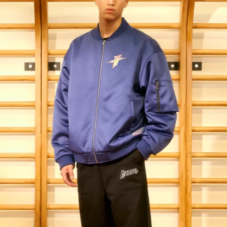 Mitchell & Ness Puffer Jacket Men's Navy Blue-2