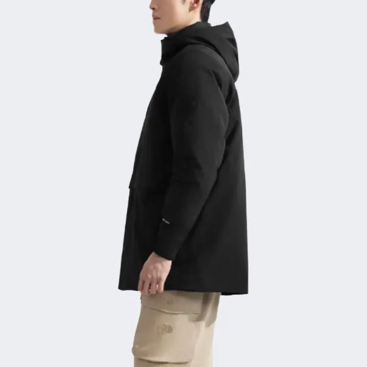 THE NORTH FACE Water Resistant Windproof Warm Cold Resistant Rainproof Windbreaker Jacket Men's Cosmic Black-7