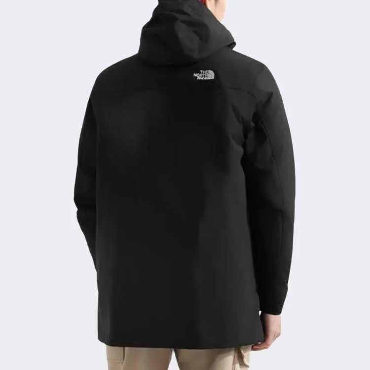 THE NORTH FACE Water Resistant Windproof Warm Cold Resistant Rainproof Windbreaker Jacket Men's Cosmic Black-6