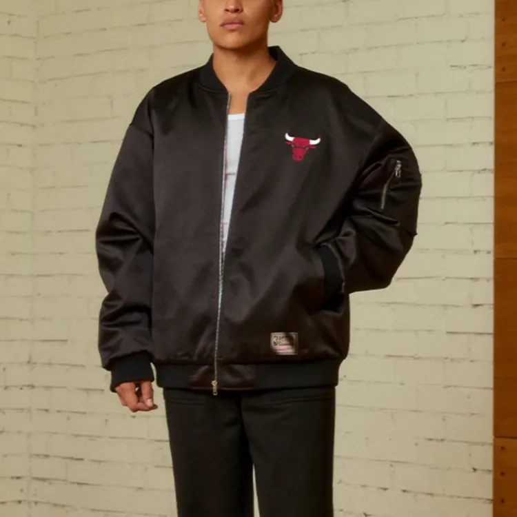 Mitchell & Ness Lifestyle Puffer Jacket Men's Black-2