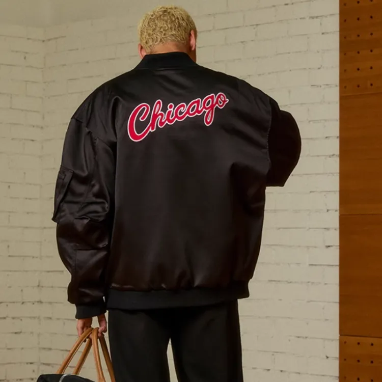 Mitchell & Ness Lifestyle Puffer Jacket Men's Black-3