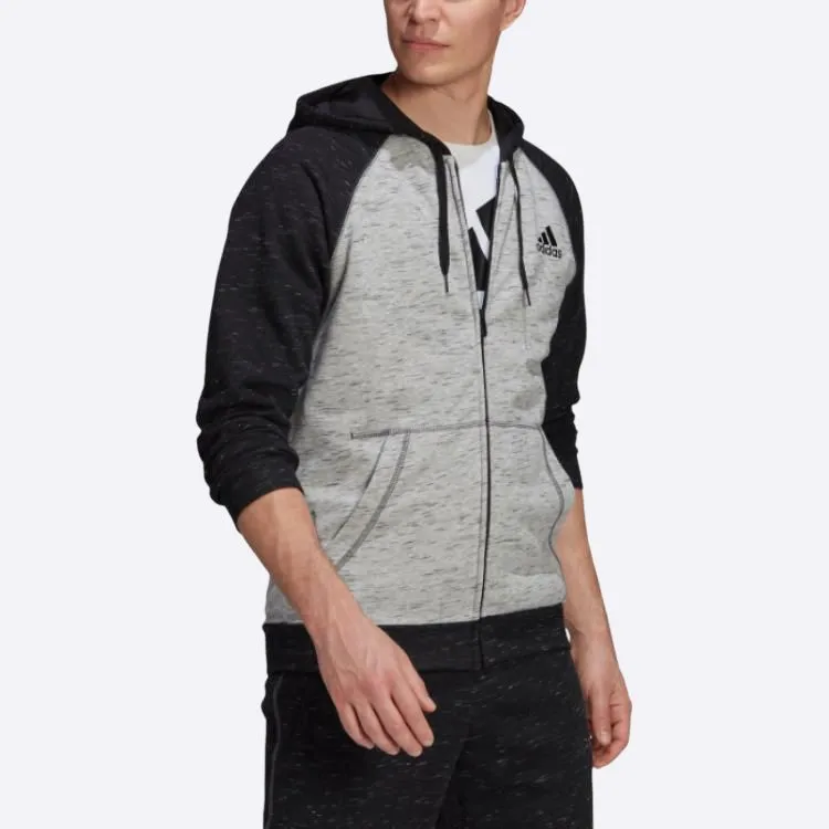 Adidas Free Shipping With AdiClub Essentials Mélange Small Logo Hoodie-2