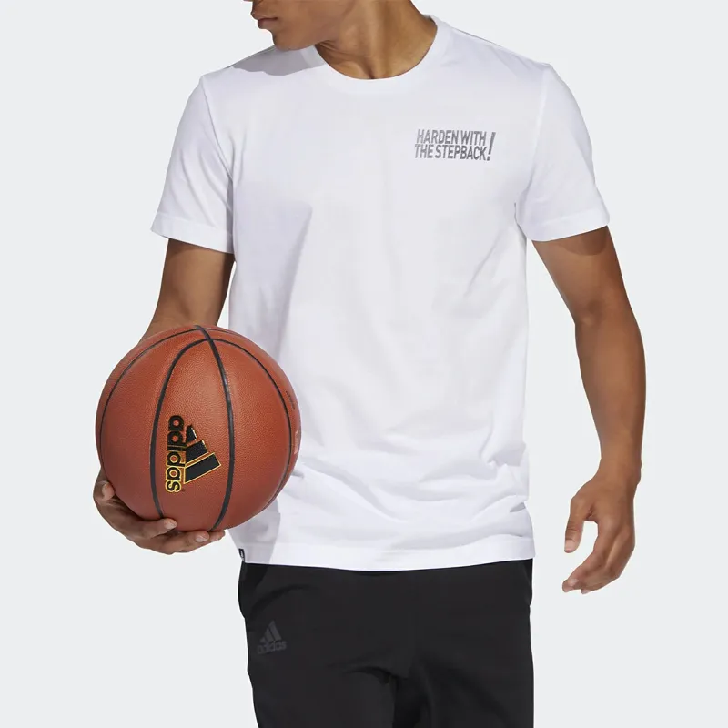 Adidas Harden Stepback T-Shirt Men's White-3