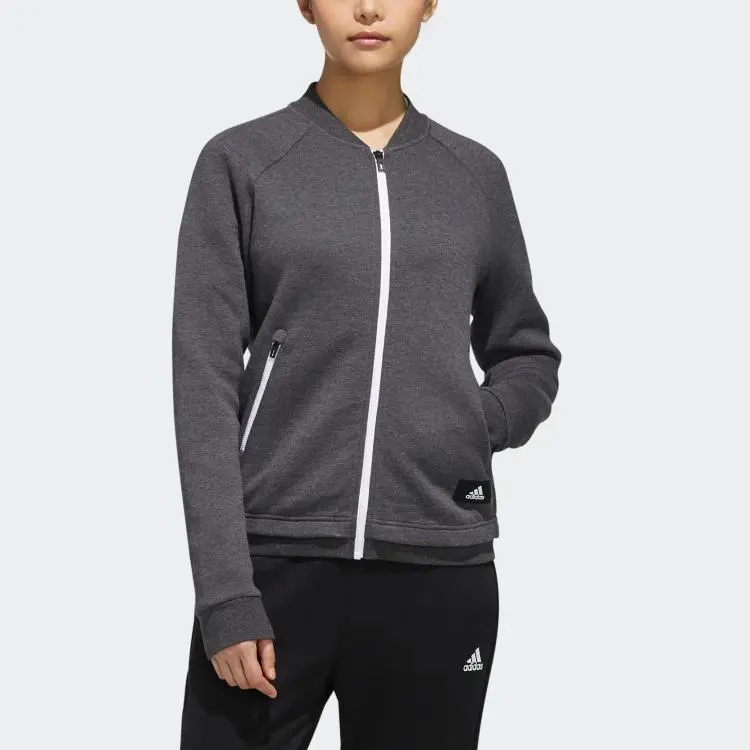 Adidas Jacket Women's Dark Heather Gray/Pure Gray-2