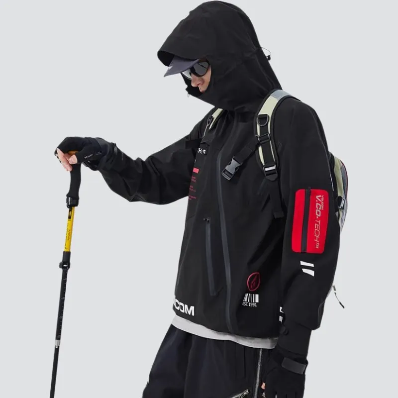 VOLCOM Water-Resistant Windproof Breathable Windbreaker Jacket Men's-4
