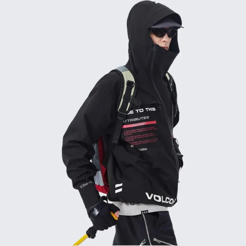 VOLCOM Water-Resistant Windproof Breathable Windbreaker Jacket Men's-5