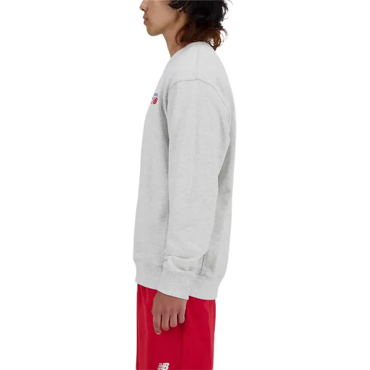 New Balance Sweatshirt Men's Heather Powder Gray-2