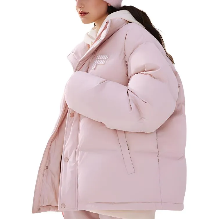 FILA FUSION FOB Series Down Jacket Unisex Red Pink-2