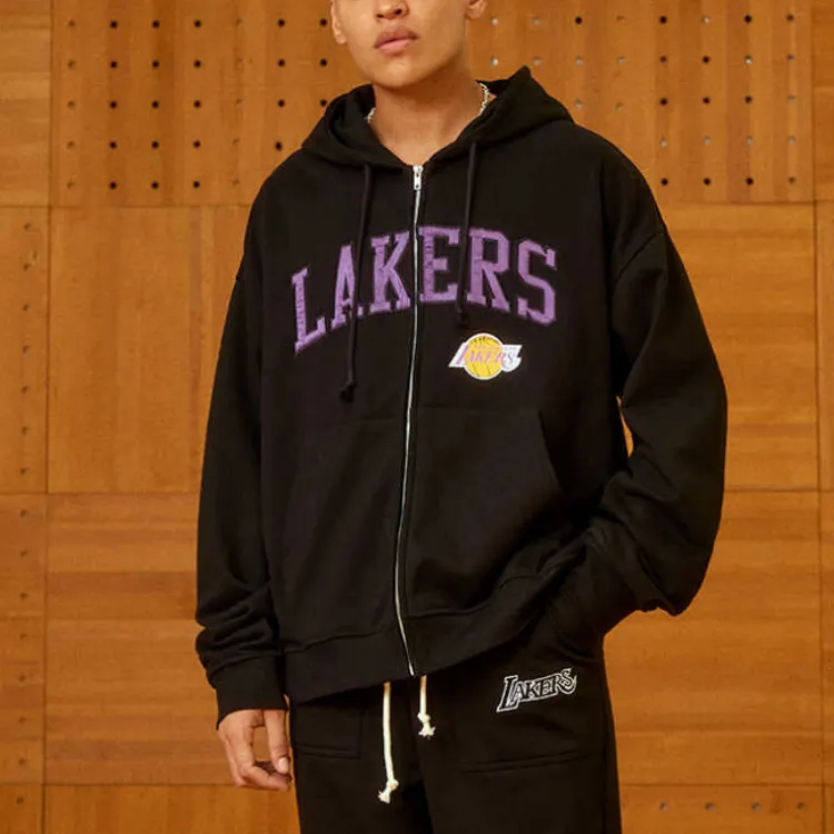 Mitchell & Ness Mitchell & Ness NBA Series Jacket Unisex Black-3