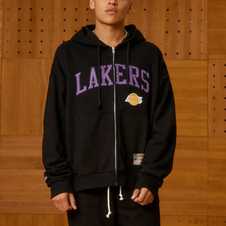 Mitchell & Ness Mitchell & Ness NBA Series Jacket Unisex Black-5