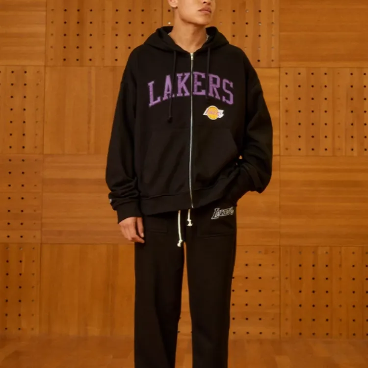 Mitchell & Ness Mitchell & Ness NBA Series Jacket Unisex Black-4