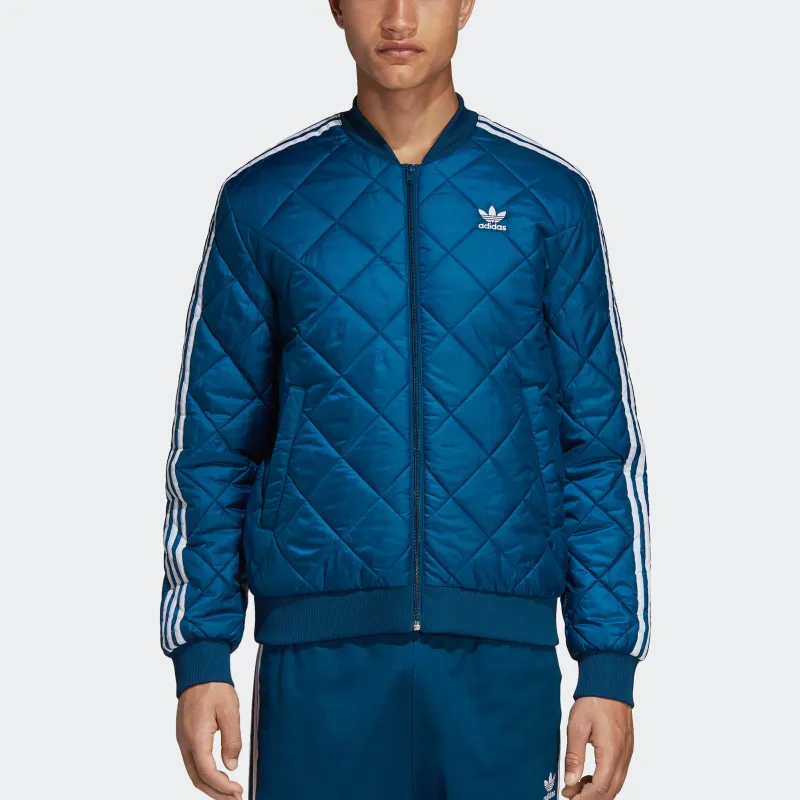 Adidas Puffer Jacket Men's Marine Blue-2