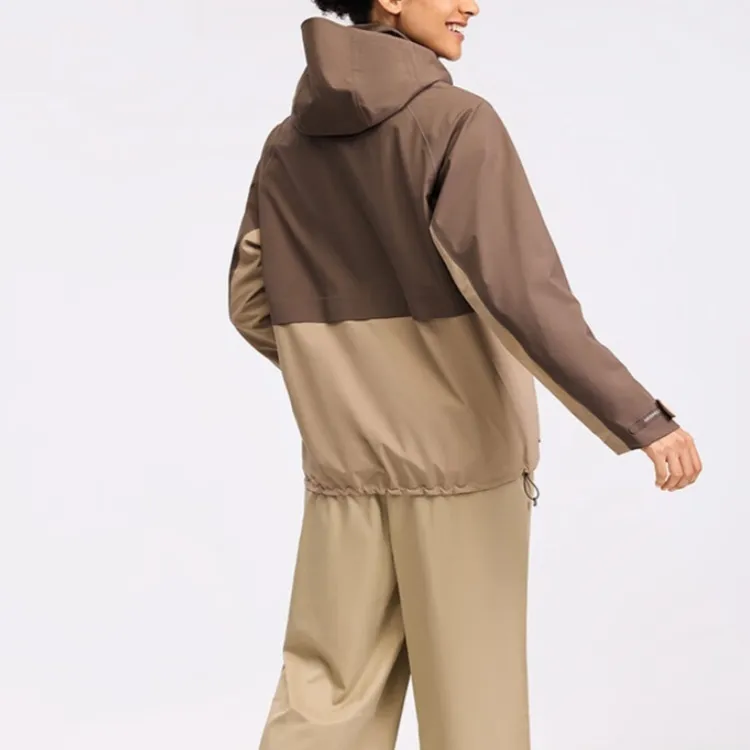 MERRELL Hiking Waterproof And Windproof To Keep Warm Windbreaker Jacket Unisex Quartz Coffee-4