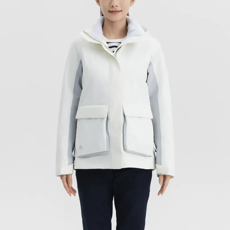 DECATHLON Windbreaker Jacket Women's Pearl White-2