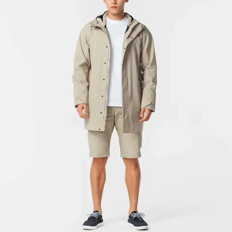 DECATHLON Jacket Men's Light White Lime Gray-2