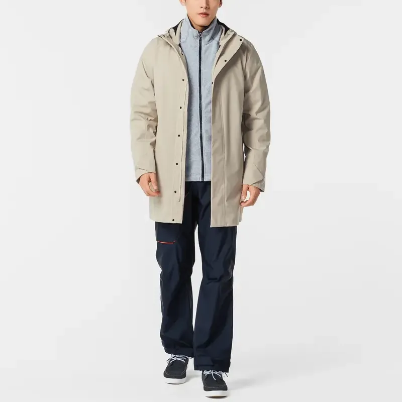 DECATHLON Jacket Men's Light White Lime Gray-3