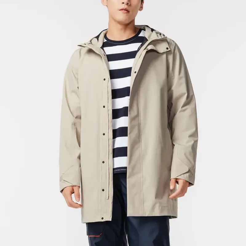DECATHLON Jacket Men's Light White Lime Gray-4