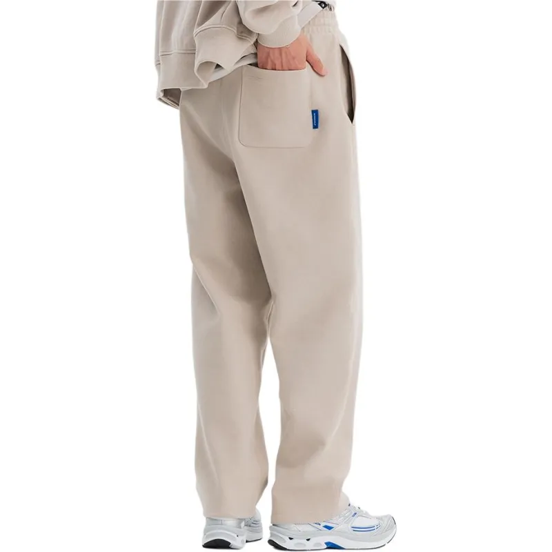 DECATHLON Knitted Sweatpants Unisex Linen Beige-2