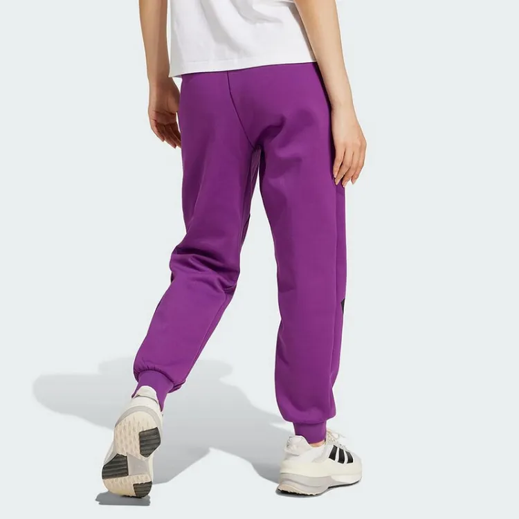 Adidas Knitted Sports Pants Women's Purple-2