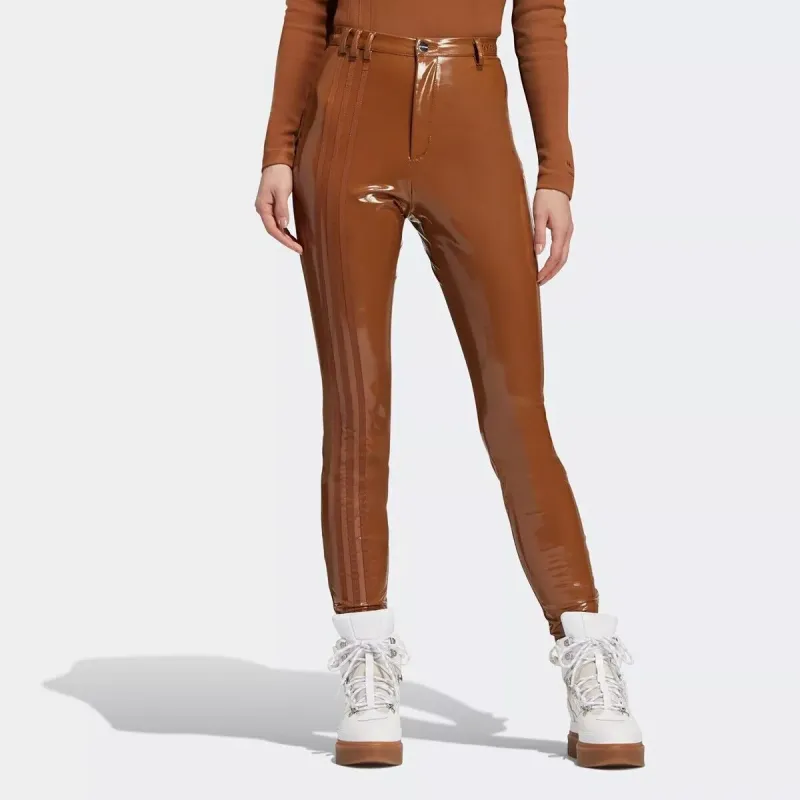 Adidas Originals x IVY PARK Leather Pants Women's Brown-2