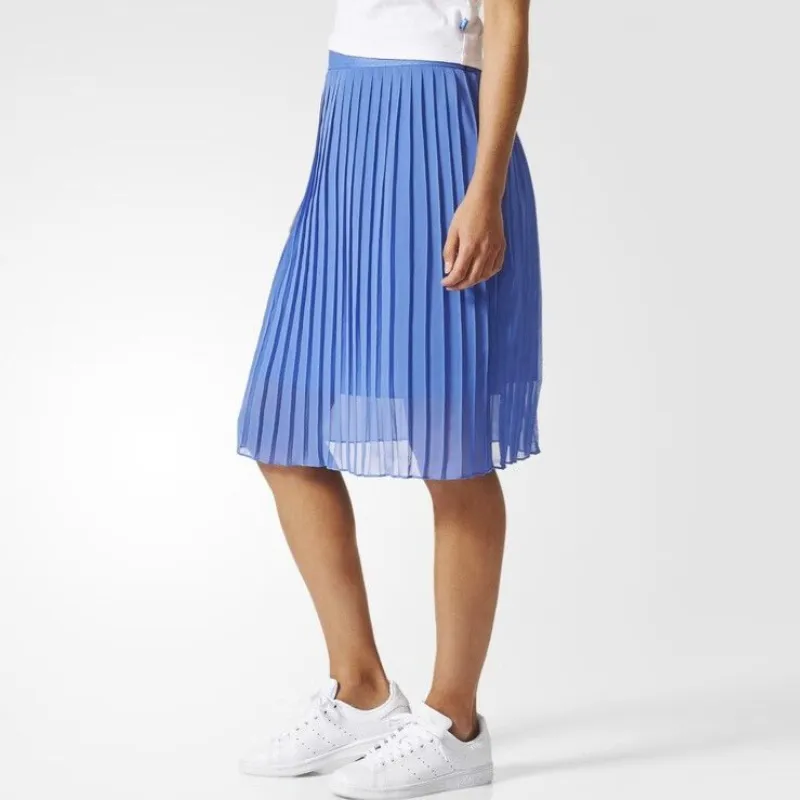 Adidas Originals Casual Short Skirts Women's Aviation Blue-4