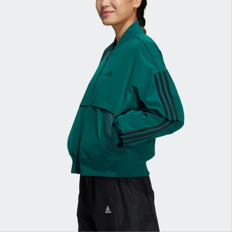 Adidas Jackets Coats Women's Forest Green/Black/Green-3