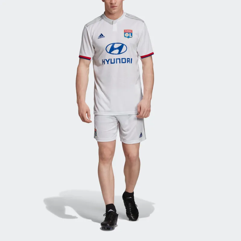 Adidas Olympique Lyonnais Soccer Jerseys Men's White/Preppy Red/Collegiate Blue-2