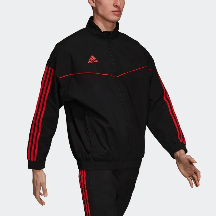 Adidas TAN ANT WOV JK Jackets & Coats Men's Black/Xikou Reservoir Red-4